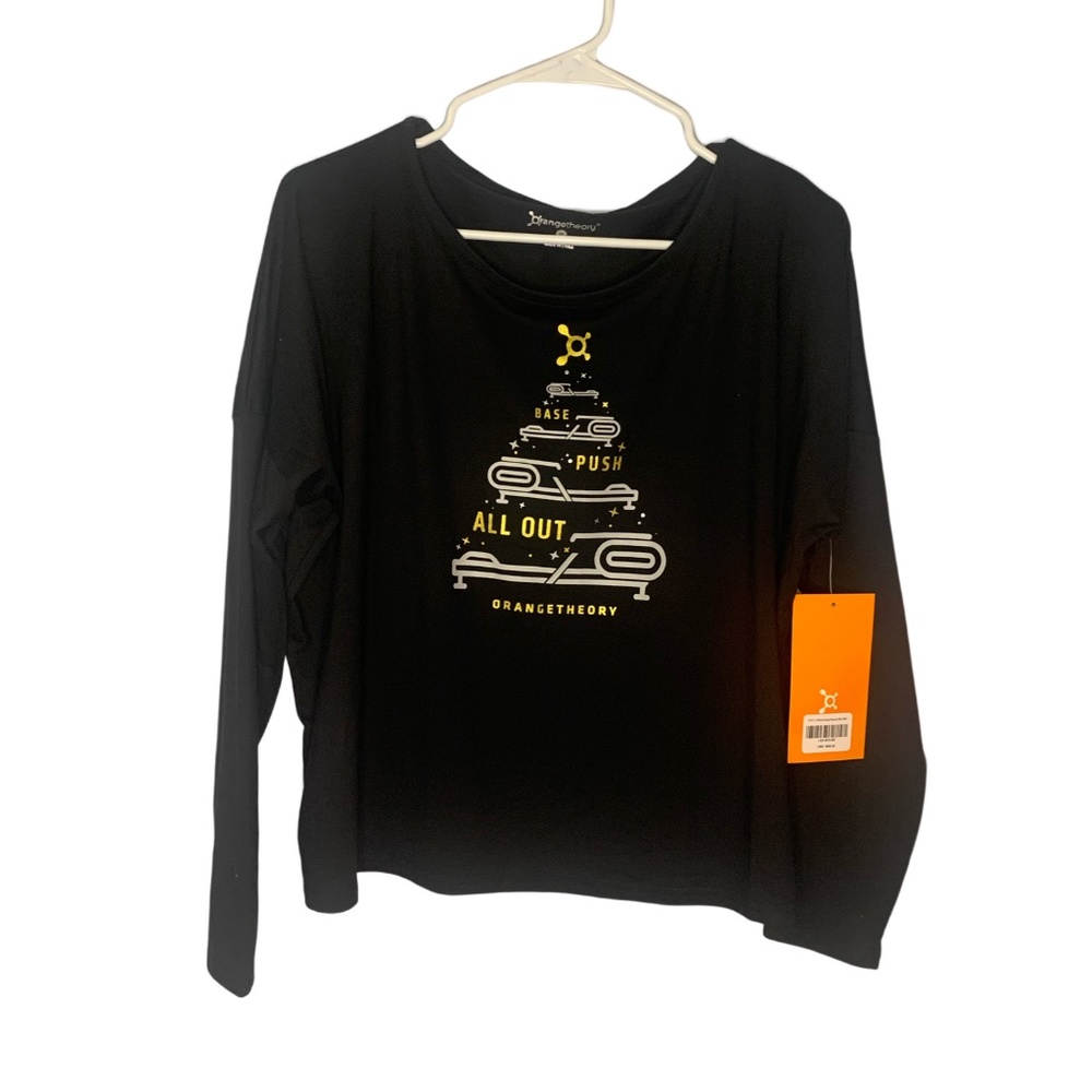 NWT OrangeTheory Holiday Long Sleeve T-shirt, Size M